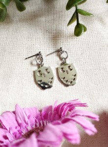 Kolczyki Sowy stal chirurgiczna  