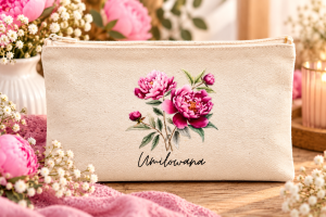 Etui, kosmetyczka, piórnik Umiłowana Piwonia 