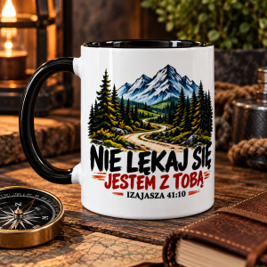 Kubek Nie lękaj się. Jestem z Tobą Kolekcja męska dla mężczyzny, dla taty, dla księdza 